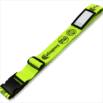 Personalized luggage straps with plastic luggage tags