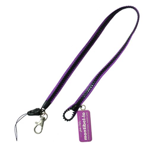 zipper neck lanyard