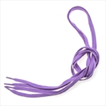 Plastic tips thin purple shoelaces