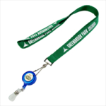 Designer Green Lanyards With Retractable Badge Holder