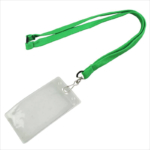 Green Detachable Lanyard With Id Card Holder