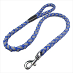 Designer braided reflective dog leash