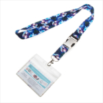 Dye Sublimation Cute Lanyard With Id Holder