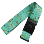 Green travel luggage strap belt for luggage