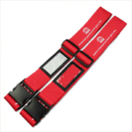 Bright luggage straps with your name on