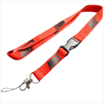 Polyester screen printing name brand lanyard