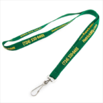 green silk screen printing lanyard for guys