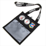 Polyester badge lanyard with custom logo