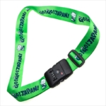 Personalised nylon travel straps for luggage