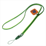 Fashion green zip lanyard with phone holder