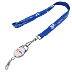 Retractable id card holder neck strap for staff