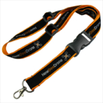 Printed custom logo double sided lanyards