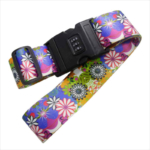 Personalised extra long luggage straps with combination lock