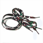 Order Flat Green Cotton Camo Shoelaces Online