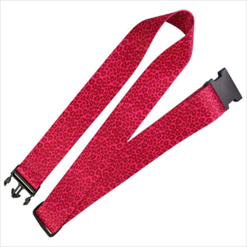 red luggage strap