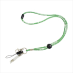 Safty breakaway round lanyard with woven logo