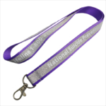 double-deck polyester glitter lanyards supplier