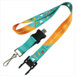 personalised usb 8gb lanyards with trigger clip