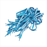 fashion polyester flat blue shoelaces supplier