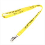 15mm nice bright yellow lanyards for keys