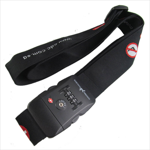 notice safe luggage strap with 3 combi lock tsa