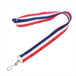 blank polyester plain rainbow lanyards wholesale