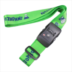 lockable personalised luggage straps with TSA