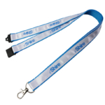 Printed custom satin lanyards with safety buckle make in China