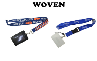 Woven lanyard logo