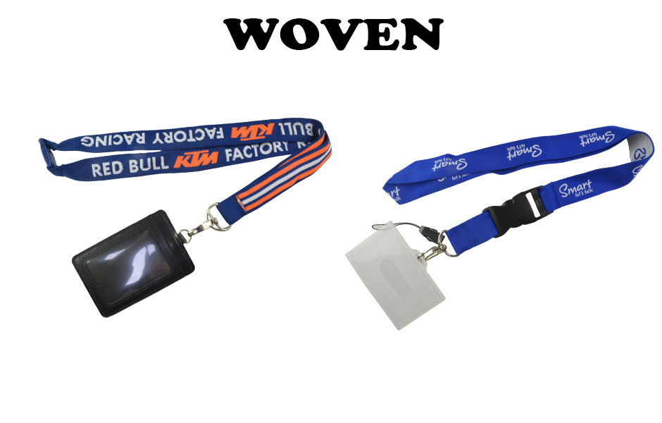 Woven lanyard logo