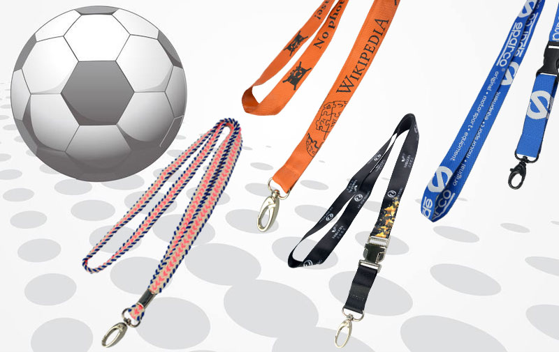 Wholesale world cup football lanyard supplier