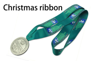 unique christmas medal ribbon